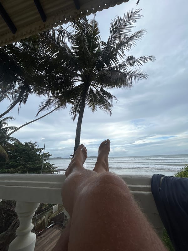 Stormy surf morning on Sri Lanka's southern coast