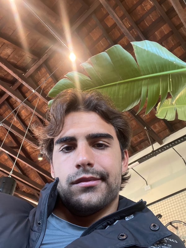 Man photographed from multiple angles at Avellaneda restaurant