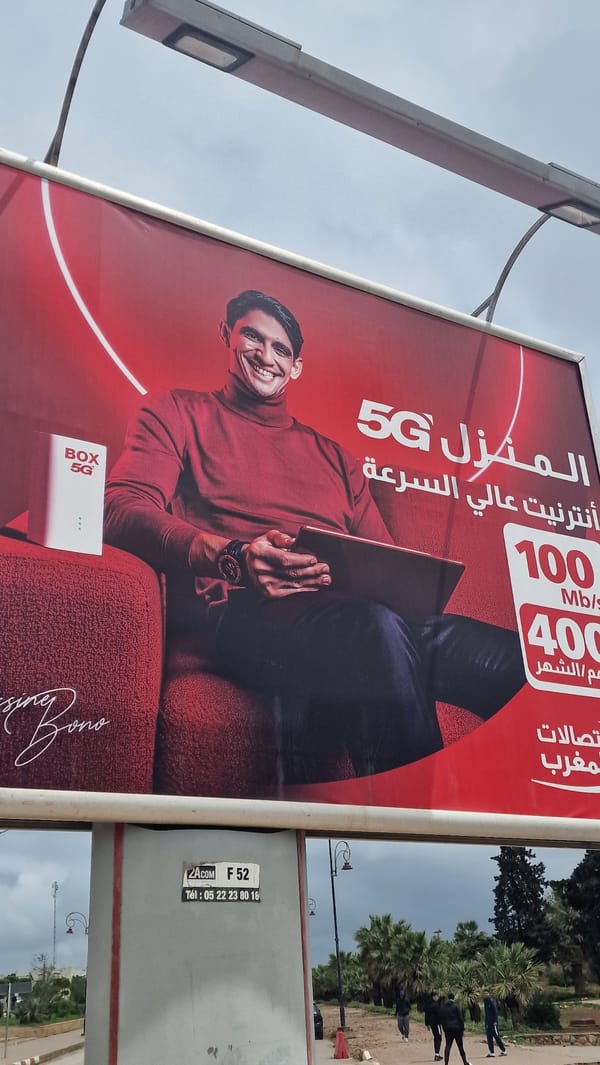 Street art and advertising documented in Fez, Morocco