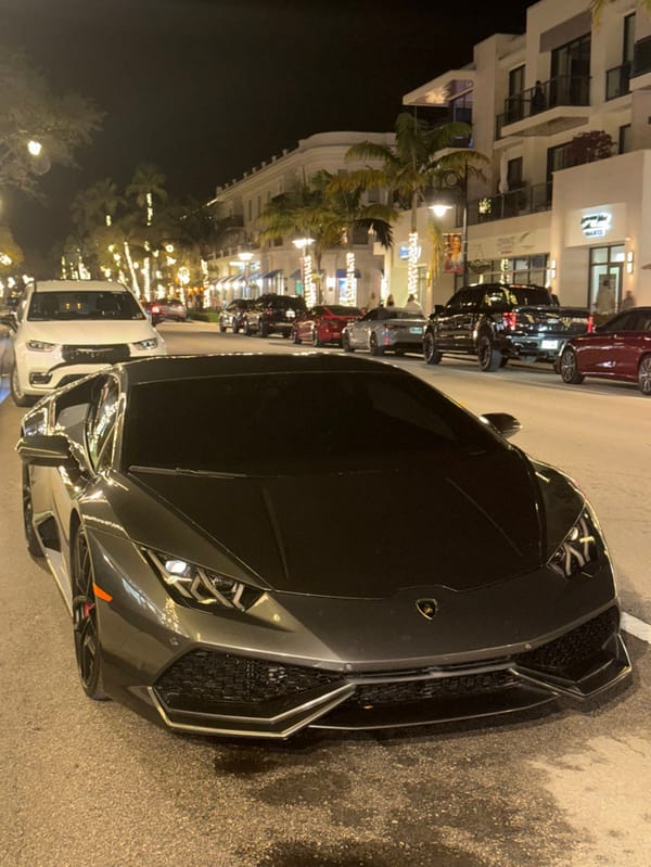 Luxury sports cars spotted on Naples street during early morning