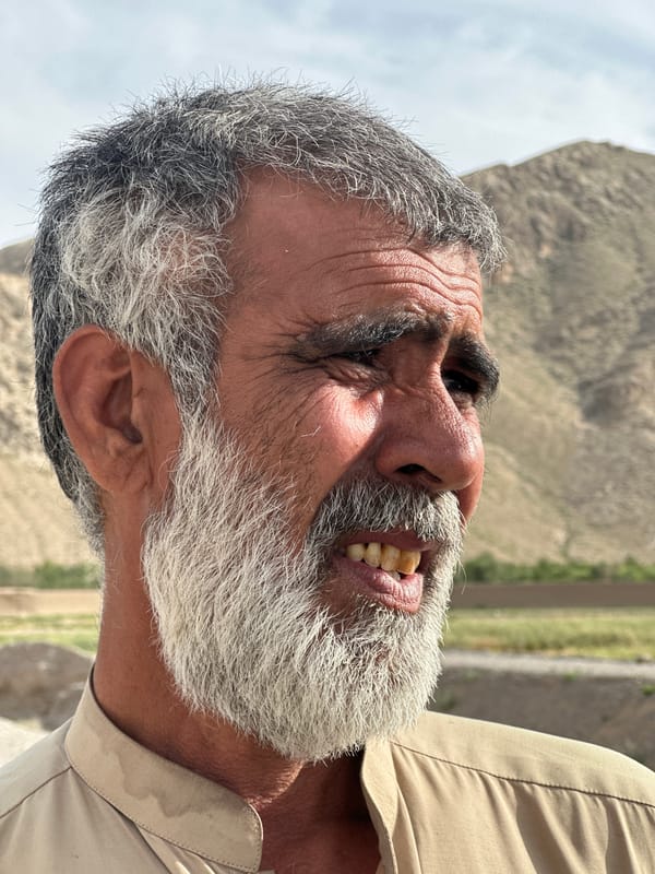 Portrait of elderly man photographed in Quetta, Pakistan
