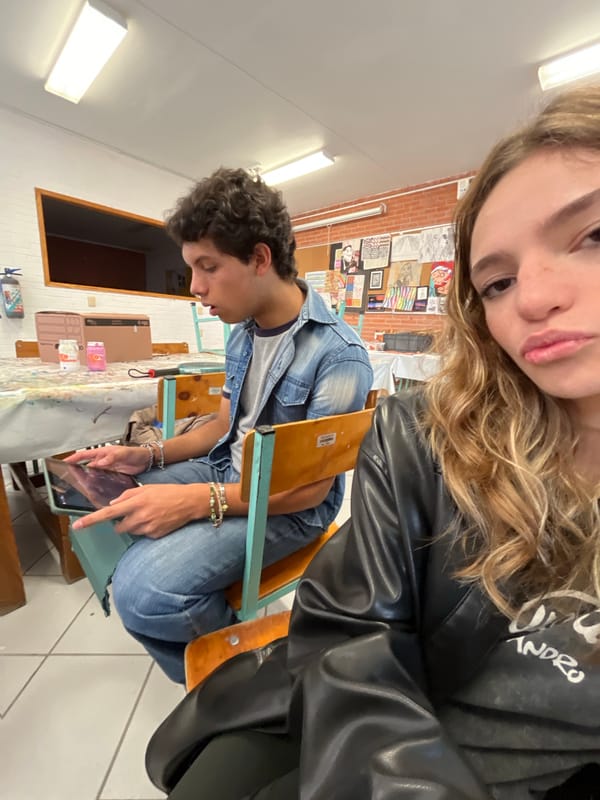 Art students document studio session and campus life in Puebla