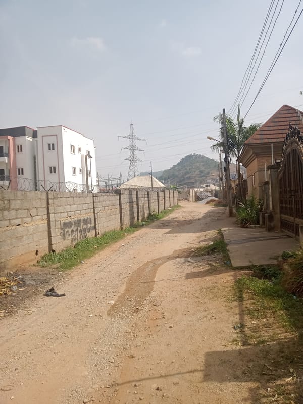 Morning documentation of residential Gwarinpa neighborhood in Nigeria