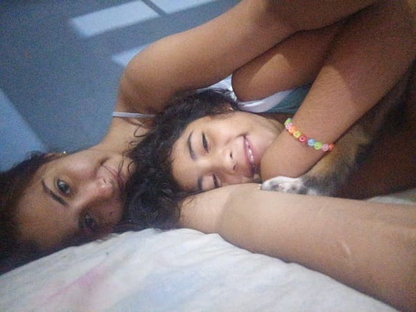 Puppy interactions captured across Juan Griego neighborhood morning