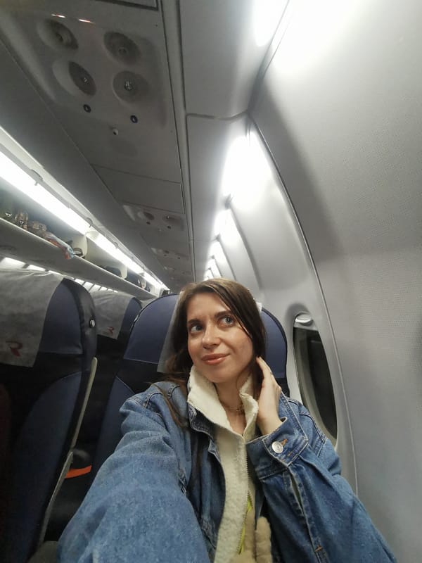 Passenger documents routine flight experience aboard UVT Aero aircraft
