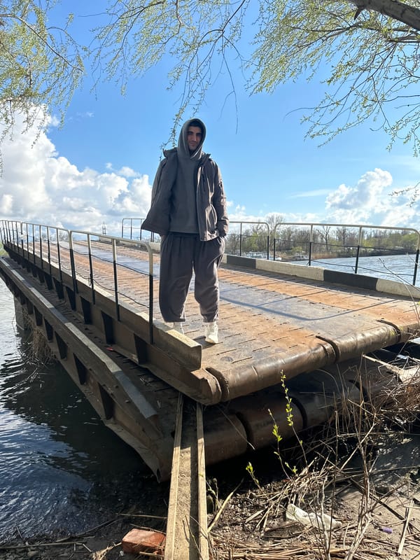 Witness documents waterways and infrastructure in Novoaleksandrovka, Russia
