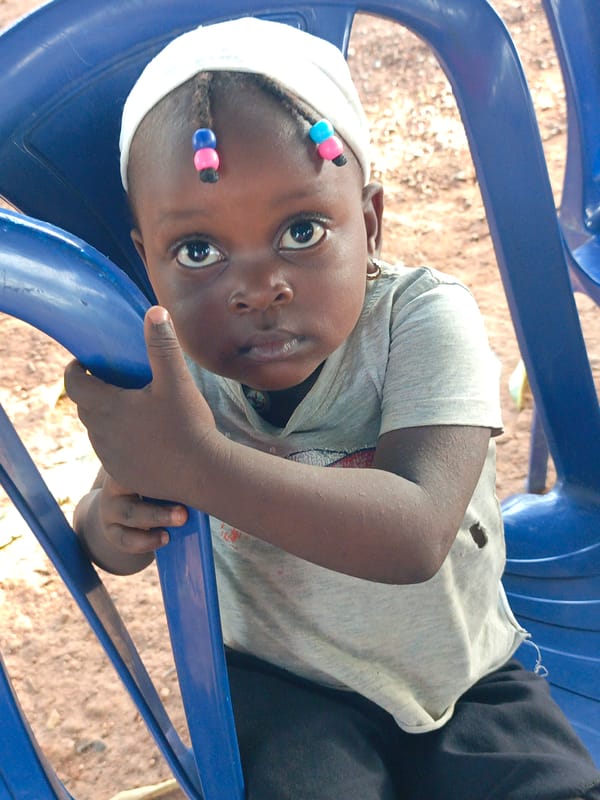 Community celebration with dancing and soccer in Akwanga Nigeria