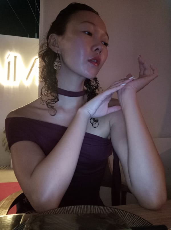 Woman dines at modern restaurant in North Kuta