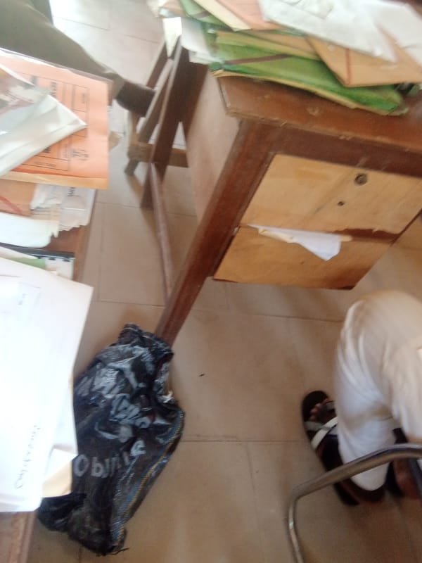 Morning scenes inside and around an institutional compound in Jalingo