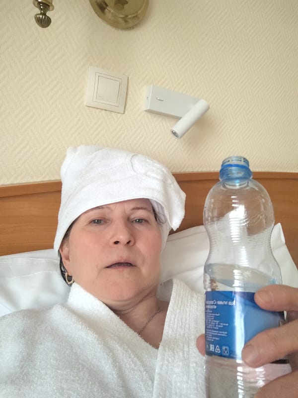 Woman documents food and selfies across Moscow locations