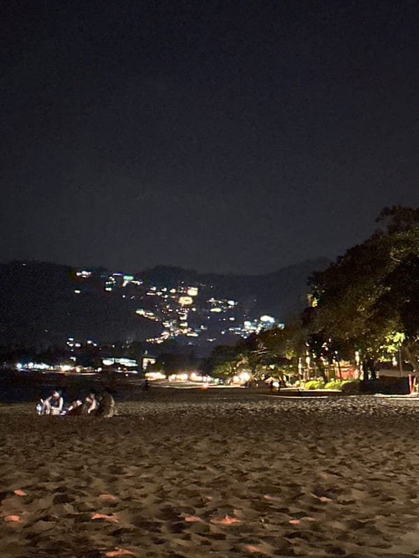 Nighttime resort scenes documented in Baan Chaweng, Thailand