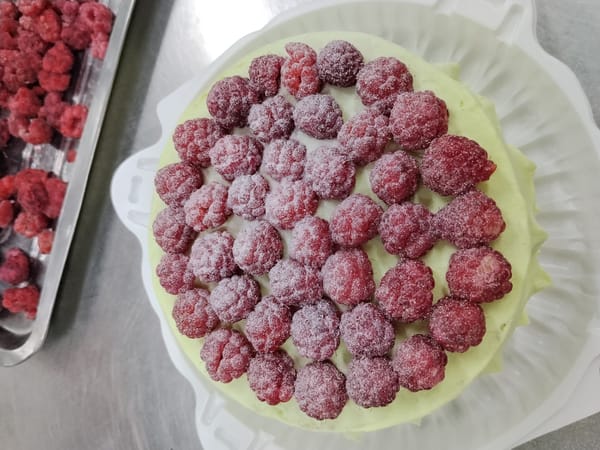 Bakery dessert spread prepped and ready for display