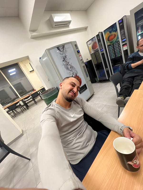 Two men observed in indoor space in Sevlievo, Bulgaria