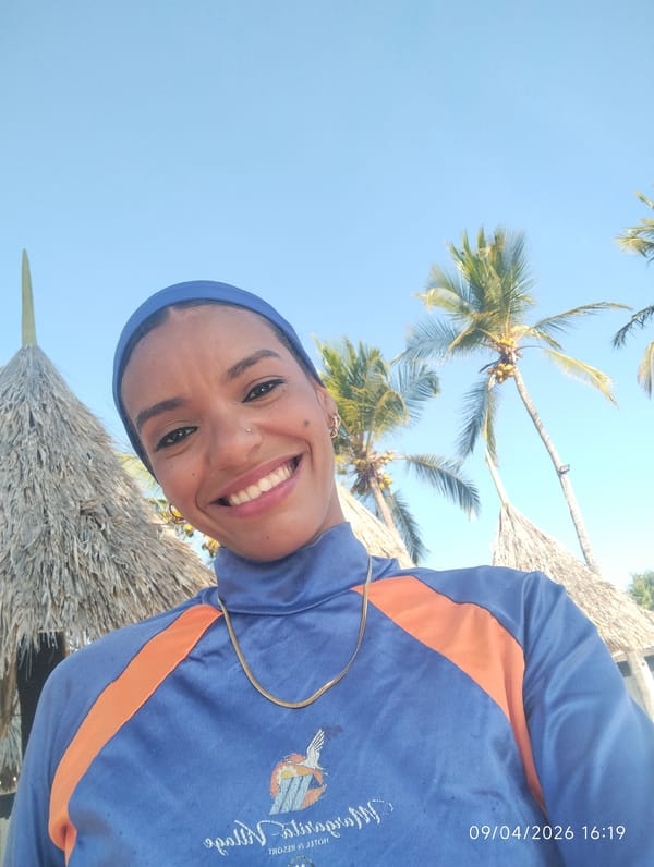 Woman takes selfie in Porlamar, Venezuela