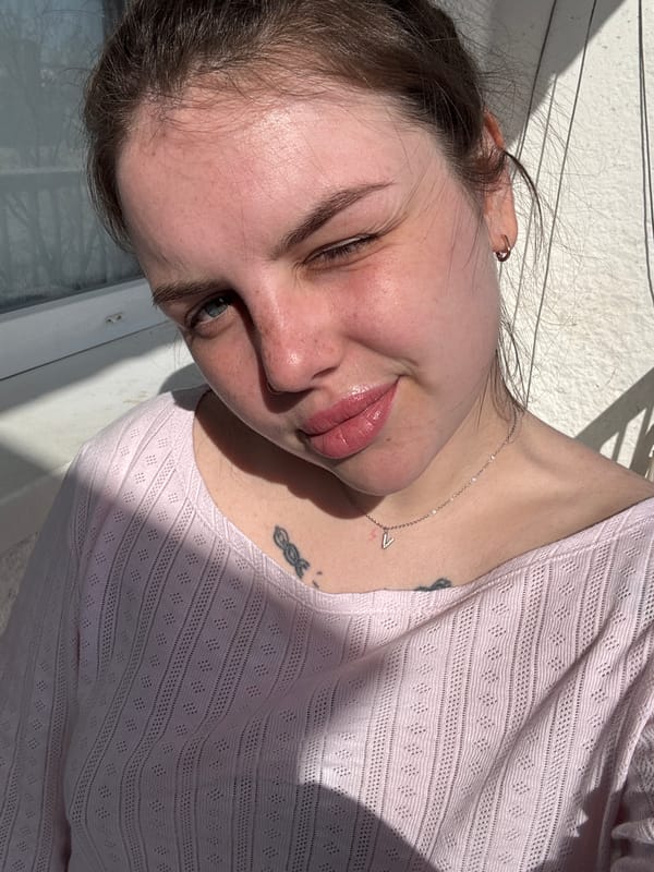 Woman photographed in close-up portrait in Chornomorskoe, Ukraine