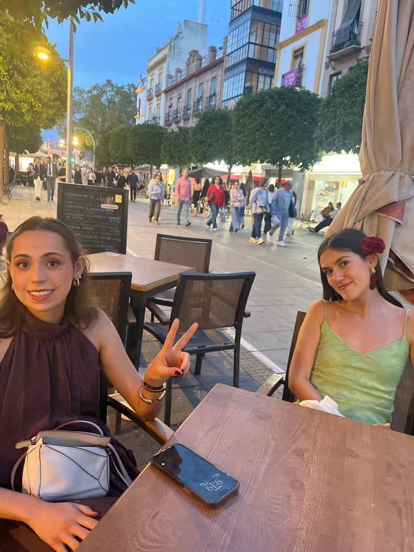 Tourist captures everyday moments during afternoon in Seville, Spain