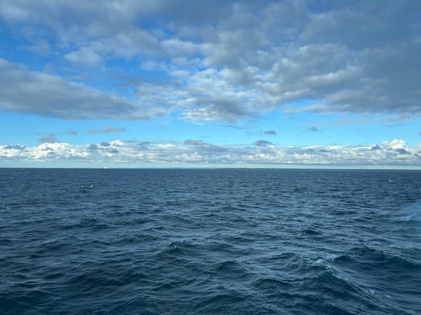 Choppy Baltic Sea views near Gdańsk under shifting skies