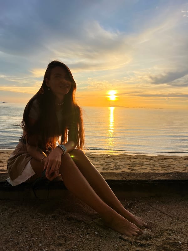 Golden hour at Tong Yang beach, Gulf of Thailand