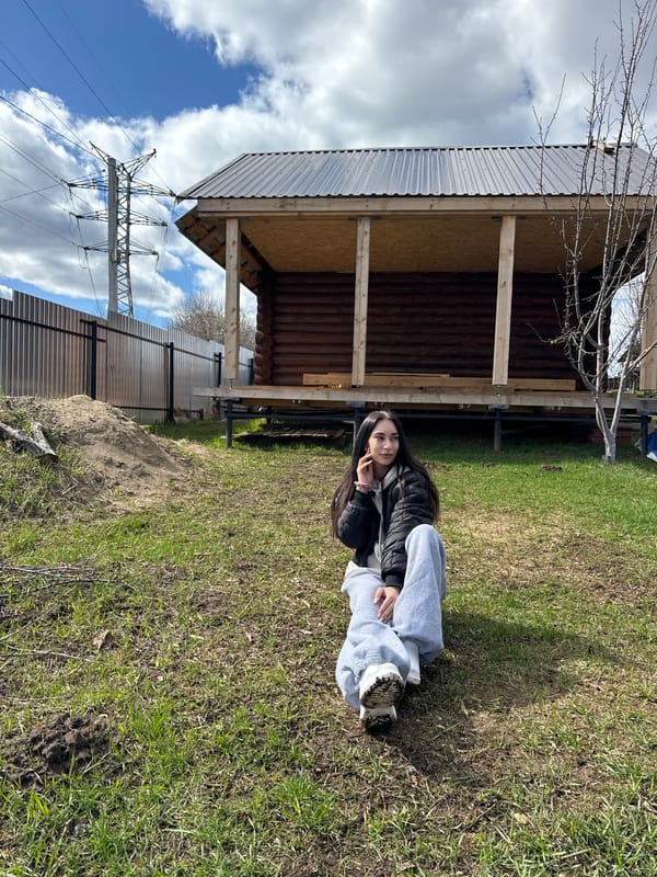 Spring outdoor gathering with barbecue in Chaikovsky, Russia