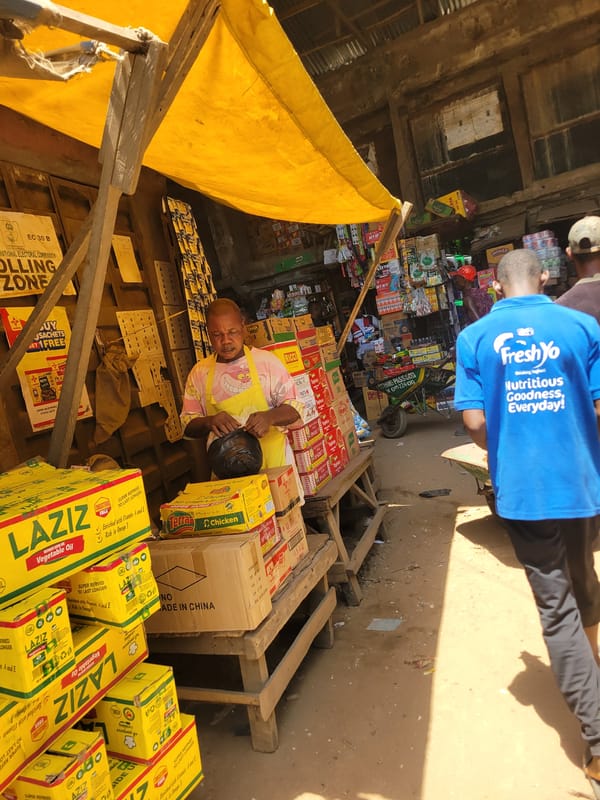 Ordinary market day documented in Onitsha, Nigeria