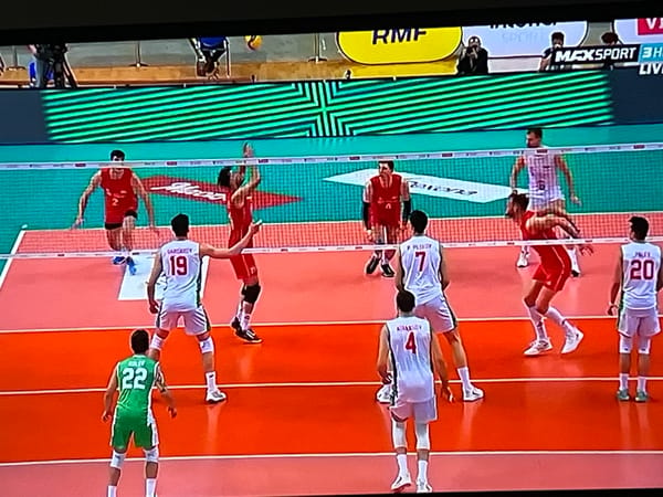 Volleyball match underway in Gabrovo, Bulgaria