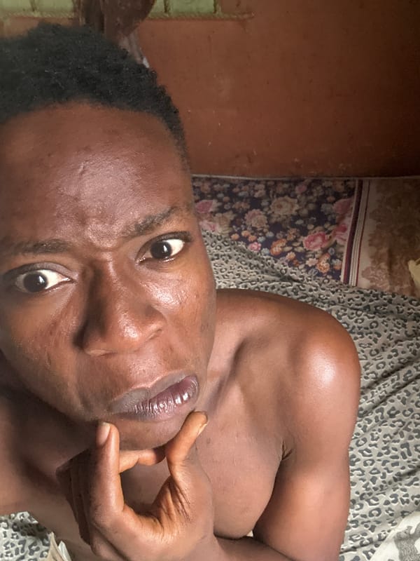 Playful close-up selfie session in Ikorodu, Nigeria