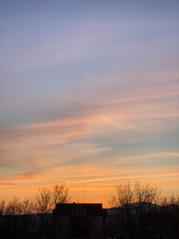 Sunset captured over Zhongtun cityscape with gradient sky