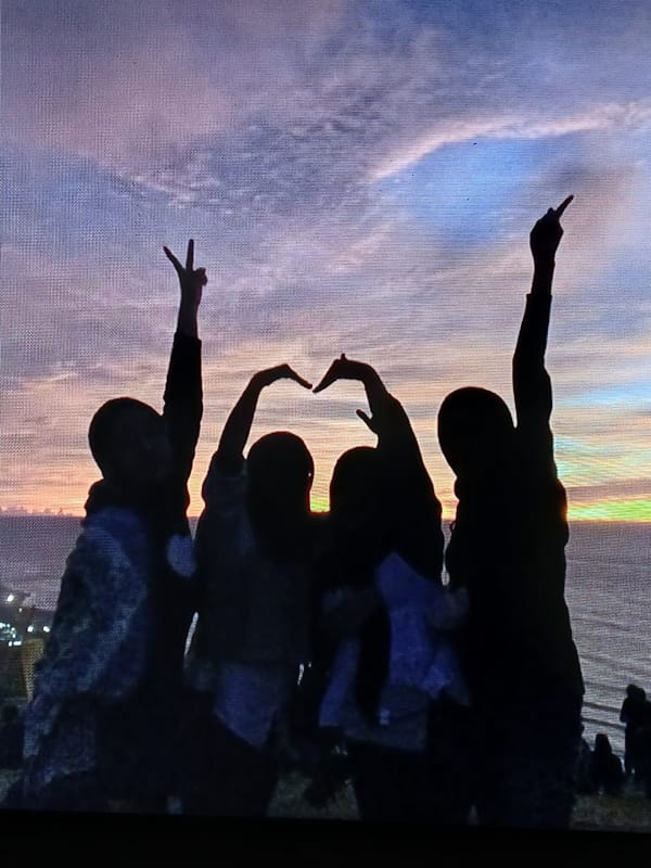 Sunset gatherings and flower moments captured in Juan Griego