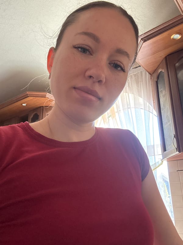 Morning domestic life documented in rural Russian village