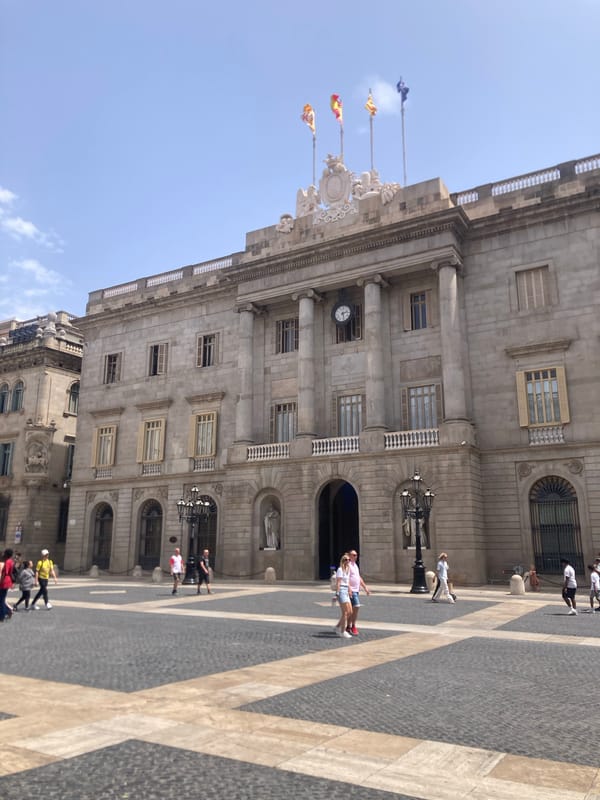 Wandering Barcelona's Gothic Quarter around the cathedral