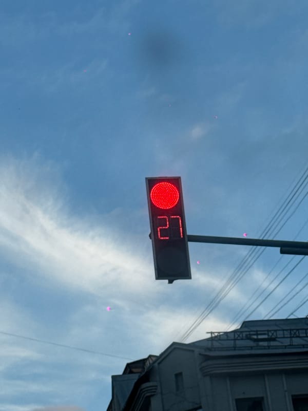 Moscow street scenes captured during afternoon traffic Friday