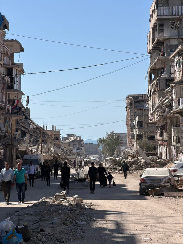 Gaza residents navigate damaged streets amid building debris