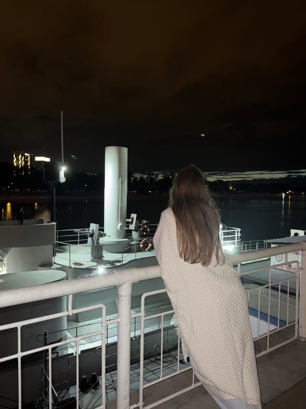 Evening riverside photography session captured along Belgrade waterfront