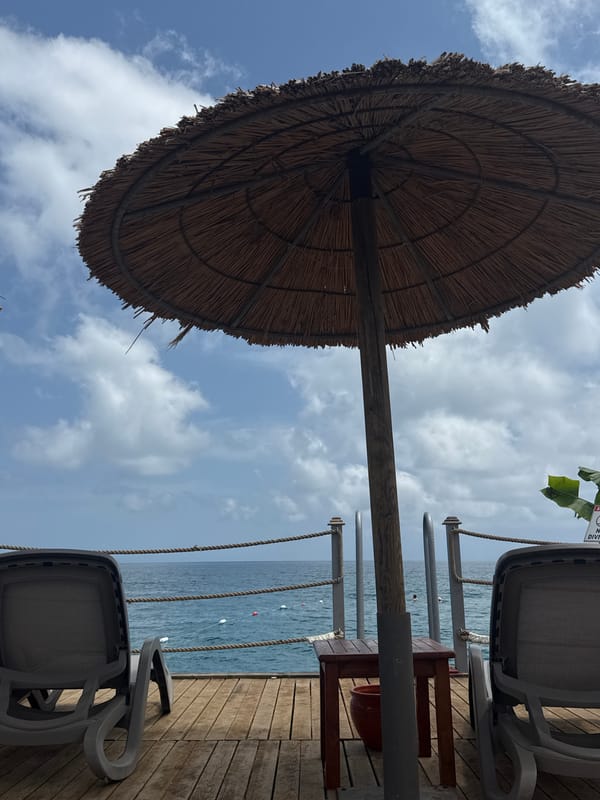 Tourists enjoy typical beach resort activities in Kemer, Turkey