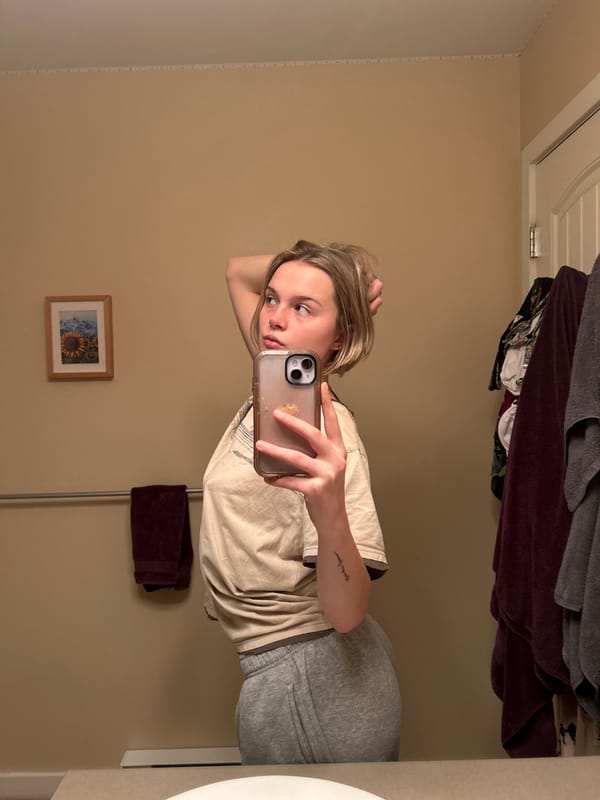 Young woman takes multiple selfies in Whistler over two hours