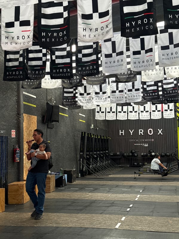 Fitness event activity documented at Mexico City gym facility