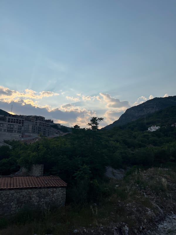 Exploring the hillside trails and old stone structures around Budva