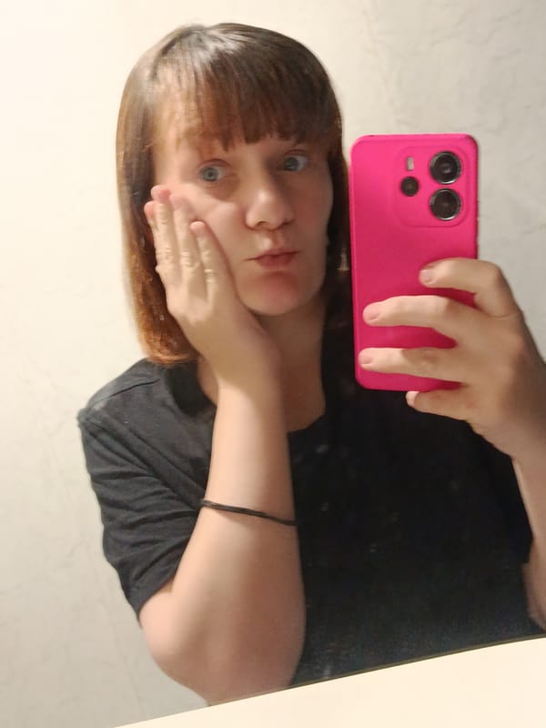 Woman photographed in various indoor moments with baby