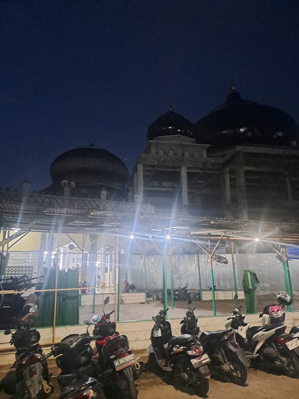 Mosque construction continues in Pantegajah, Indonesia