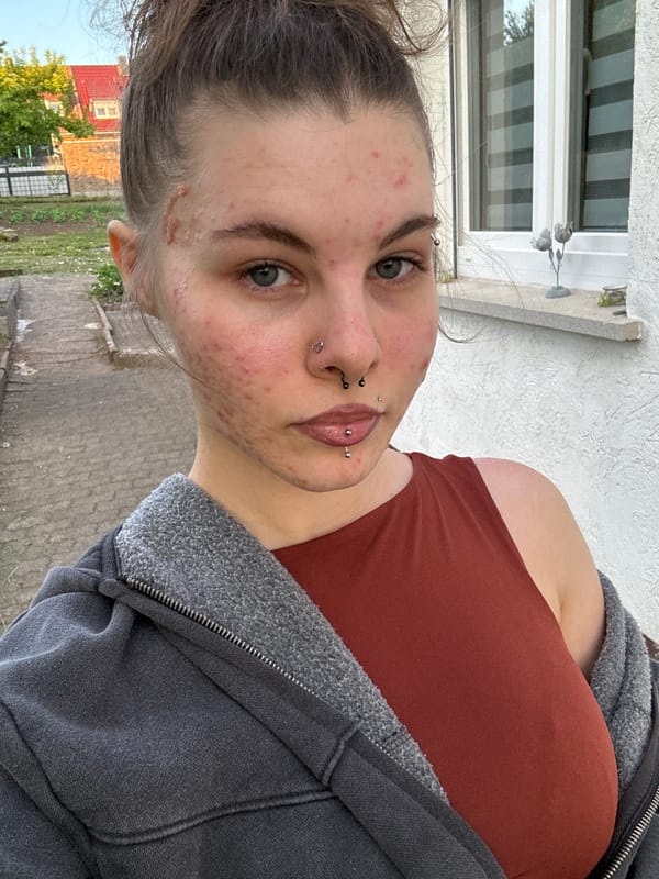 Young person takes selfie in Fulda, Germany