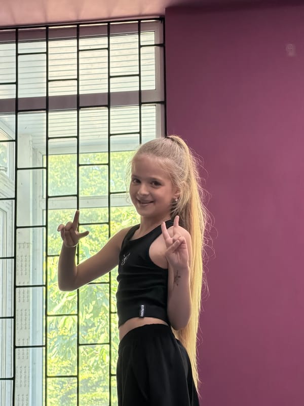 Kids playing and training in a Khmelnytskyi dance studio