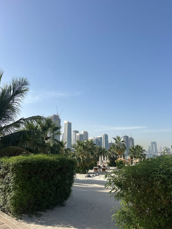 Early morning scenes captured around Dubai's JBR waterfront area