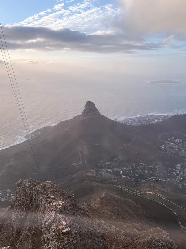 Table Mountain viewpoint captures Lion's Head landscape views