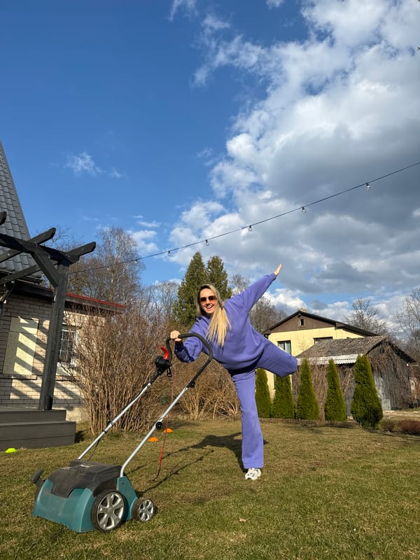 Shiba Inu in watermelon gear photographed in Carnikava, Latvia
