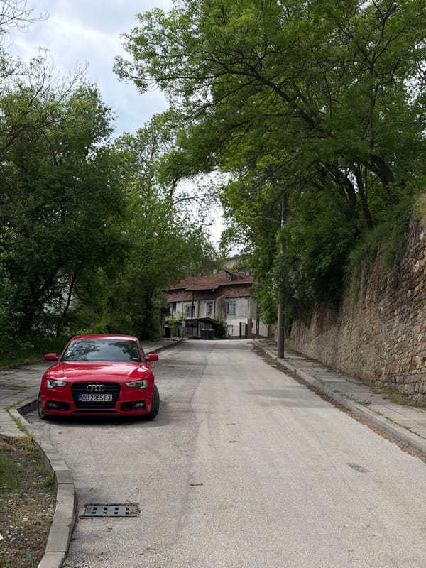 Street scenes and river views documented in Lovech, Bulgaria