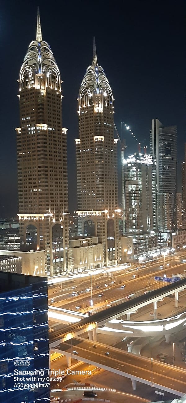 Dubai cityscape and residential spaces documented through seven memories