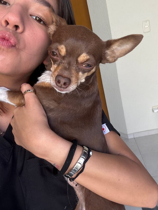 Woman photographed in quiet moments with pet, flowers in Puebla