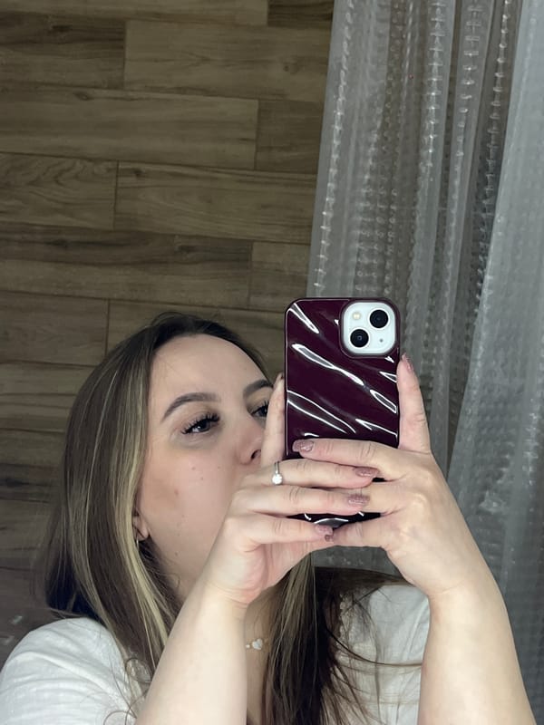 Woman takes selfie in Krasnodar, Russia