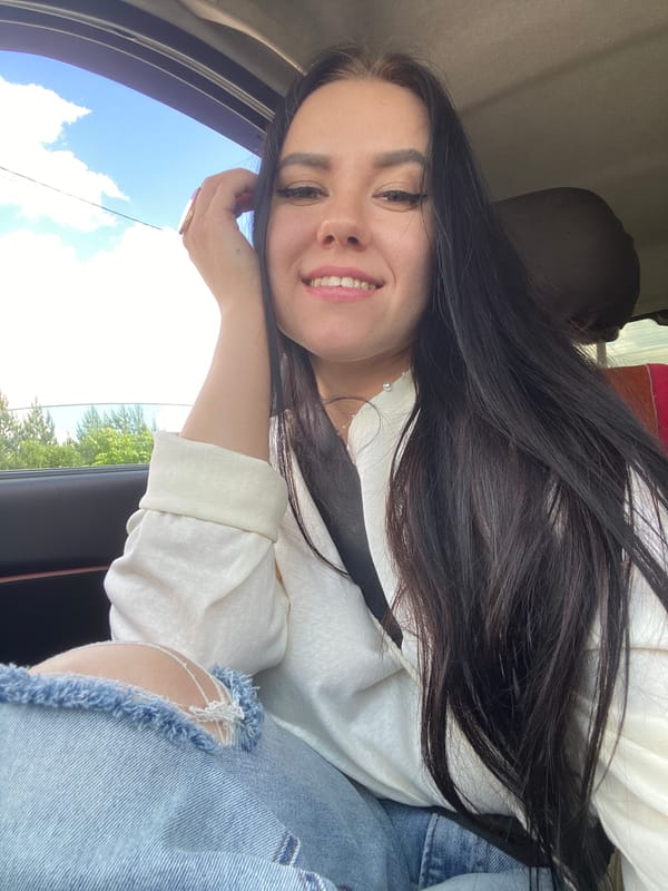 Two women photographed in car in Votkinsk, Russia