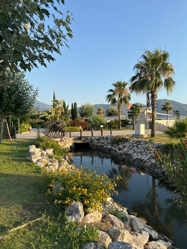 Afternoon out along Fethiye's waterfront and park
